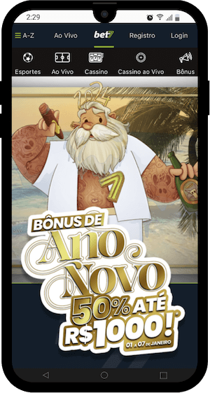 Bet7 - Bônus do novo ano até R$ 1000