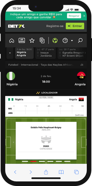 Nigéria x Angola Palpite - Copa de África 02.02.2024 - Odds Bet7k