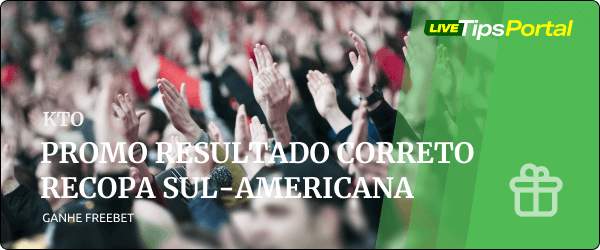 Promoção KTO para a Recopa Sul-Americana - Ganhe Freebet