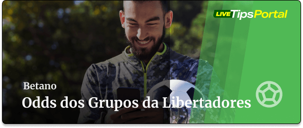 Odds dos grupos da Copa Libertadores - Betano